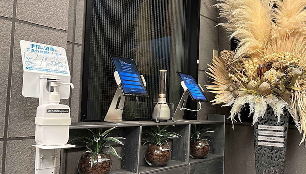 Mostrador de check-in y check-out