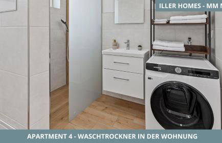 Iller Homes Memmingen - Moderne Fewos mit Terrasse für bis zu 7 Pers mit Parkplätzen - Foto 33