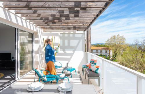 Appartement Vue Mer 50m plage des Salins Piscine 2 parkings Terrasse - Foto 18