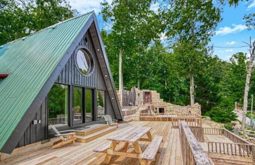 The Black Aframe - HOT TUB and Mountain Views - Foto 1