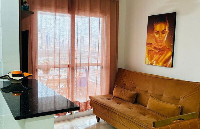 Lindo apto com piscina em Praia Grande - Foto 1