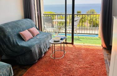 STUDIO POOL HOUSE 2 ETOILES VUE MER PANORAMIQUE AMAZING SEA VIEW WIFI LINGE LINEN INCLUS AIRCONDITIOn - Foto 26