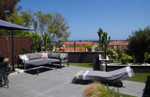 Superbe villa contemporaine vue mer dans résidence avec piscine et tennis - Foto 12