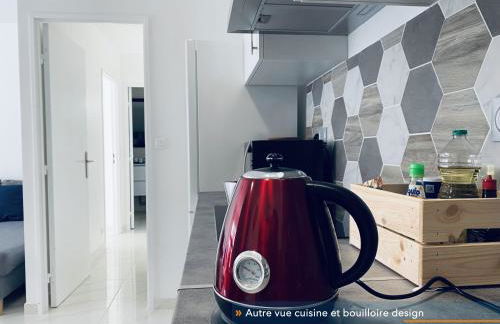 Appartement parisien neuf, moderne avec une grande salon, 2 chambres, 3 lits, parking gratuit, 15min de Paris et 13 min aéroport Orly - Foto 9