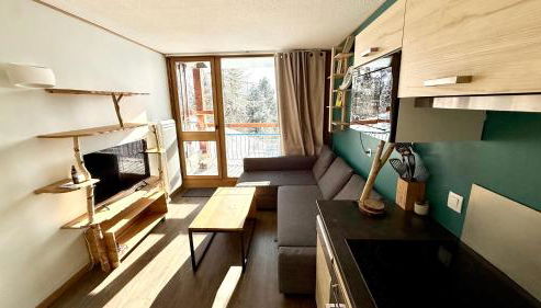 La Perdrix Blanche Appartement moderne Ski aux pieds - Vue panoramique et chambre séparée - 4 pers - Arcs 2000 - Foto 5