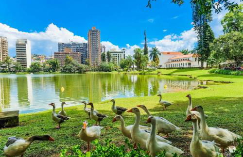 Privacidade para sua família e grupos em um só lugar-2 quartos- melhor custo-benefício, garagem, sala com cozinha integrada, aconchegante, ambiente moderno e funcional, wi-fi veloz gratuito, próximo ao Parque das Águas-Calçadão e tudo que a cidade oferece - Foto 21