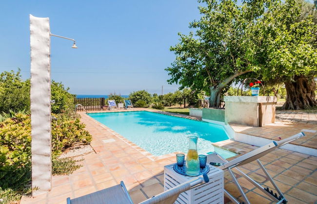 Authentic Sicilian Charm With Pool, Sea View, Parking & Wifi - Foto 42