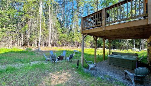 80PVR Log Home 20min to Bretton Woods AC Hot Tub wifi cable fireplace fire pit - Foto 3