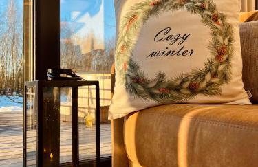 Vilanovka - domki z prywatną balią przy stawie i lesie - Foto 60