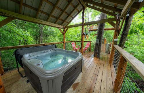 Fantastic Treehouse with Fire Pit and Hot-tub in Herod, Illinois - Foto 9