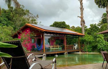 Casa Rosa - Paraíso na Natureza piscina natural, Wi-Fi - 25 minutos do centro - Foto 27