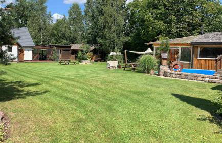 Odpoczywajka domek brzozowy z balią i sauną - Foto 7