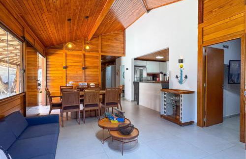 casadecastelhanos, Quadra do MAR de CASTELHANOS, 4 suítes com AR, Churrasqueira, Piscina, Hidromassagem, Cozinha INTEGRADA GOURMET Ideal para FAMÍLIA E AMIGOS - Foto 31