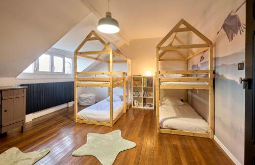 La Villa en Loire, avec Jacuzzi 6 places, Piscine chauffée, boulodrome, salle de jeu, 6 Chambres, vue Loire, 350M2 - Foto 63