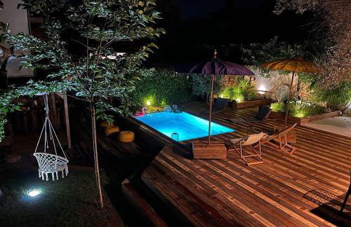 Villa Exotica et belle cabane en bois idéal famille - Foto 21