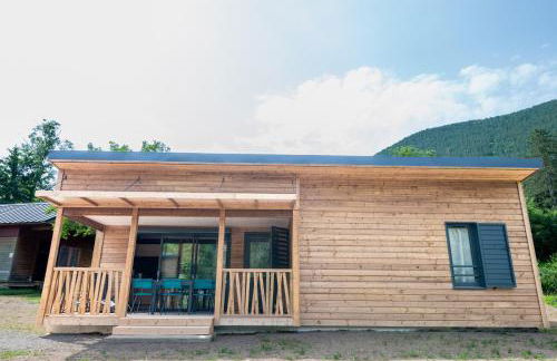 Gîte Chalet 6/8 pers. - Camping Les Berges du Bramont - Foto 17