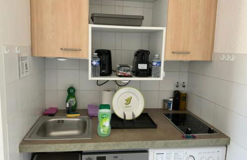 Cannes Marina Résidence Le Surcouf - Studio de 28m2 au 10ème étage avec piscine, terrasse, parking, vue montagne et port : Mandelieu-La Napoule - Foto 9