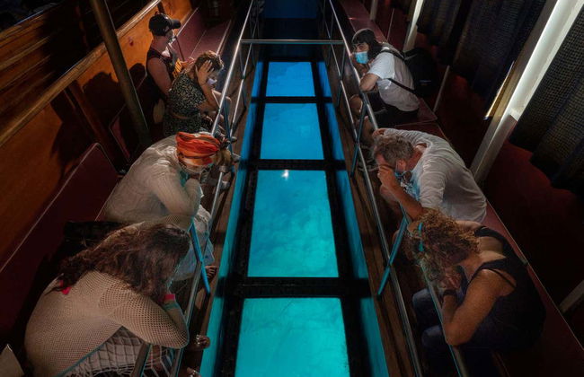 Glass-Bottom Boat Tour of Santorini Caldera - Photo 12