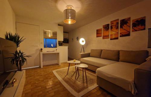 Appartement 1ere ligne piscine terrasse au bord de la plage front de mer avec vélos - Foto 22