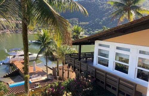 Vista dos sonhos na beira do mar de Angra com pier - Foto 58