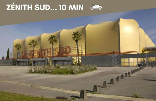 NOUVEAU - Jungle Montpeul - Clim - Wifi fibre - Netflix - 5' du centre et gare - Parking - Loggia - 15' des plages - Foto 34