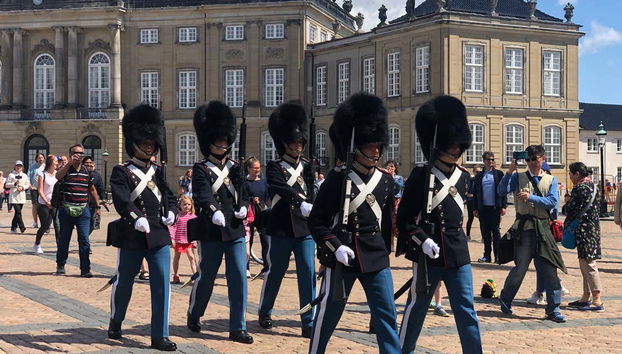Cambio della guardia reale di Amalienborg