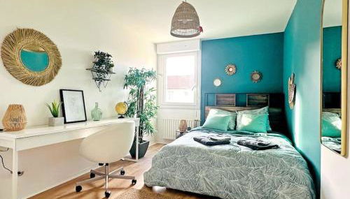 LOASIS -T4 Garage Terrasse WIFI Centre-Ville Gare - Foto 2