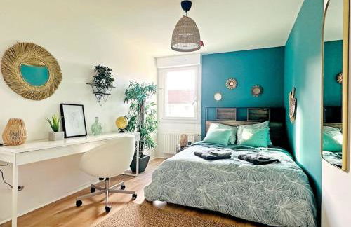 LOASIS -T4 Garage Terrasse WIFI Centre-Ville Gare - Foto 2