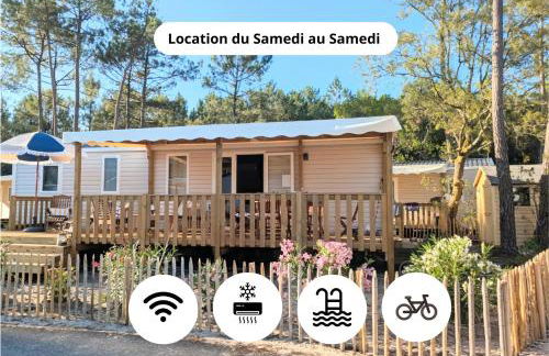 Bungalow neuf 40 m2 tout confort avec piscine proche des plages et lac - Foto 1