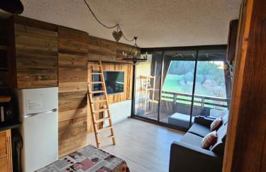 Studio cabine 4 pers Cosy esprit chalet Les glovettes - Foto 1