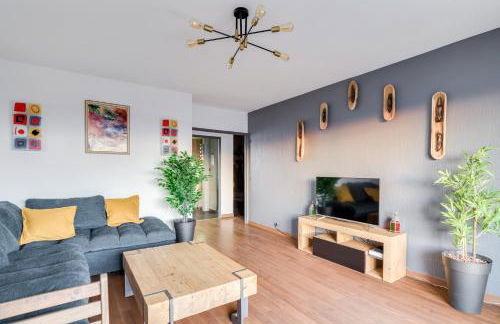 T4 82m2 - Idéal location moyenne durée, 3 chambres, parking, coucher de soleil - Photo 12