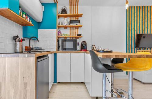 Studio cabine AZUR ,5 min mer -5 min Arena - clim - parking gratuit privée - 4 personnes - Foto 14