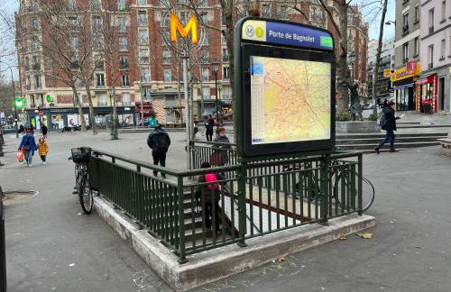 Studio calme et agreable avec terrasse belle vue proche du metro Paris20 - Foto 17