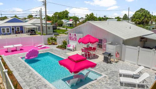 Pink Prerogative Beach Bungalow with Private Pool - Photo 1, sunbed