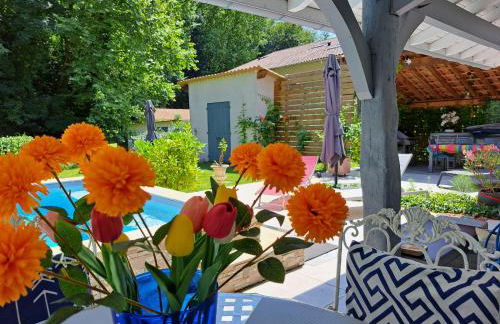 Toki Eder chez Marisol, piscine chauffée, décoration soignée et océan à 15 minutes entre Bayonne et Hossegor - Foto 19