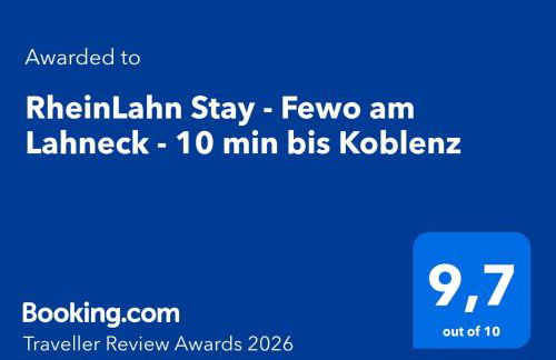 RheinLahn Stay - Fewo am Lahneck - 10 min bis Koblenz - Foto 2