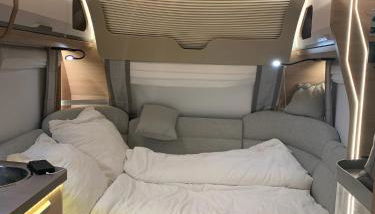 5 Sterne Wohnwagen direkt an der Messe - beheizt- inklusive Stellplatz & WLAN - New CARAVAN at Fairground - inclusive CaravanParking & WLAN - direkt Messegelände-Duschräume vor Ort - Kitchen - Heating - Foto 4