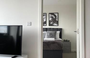 Premier Suite- Bedford city centre with free gym & parking - Foto 8