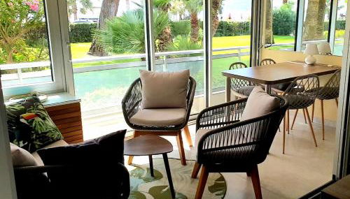 Garden and beach sea view apartment Cannes - Foto 4