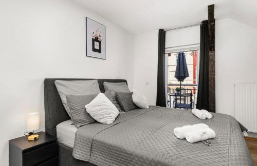 MOLA Apartments-Moderne Ferienwohnung im Herdecker Zentrum für 3 Personen-mit Balkon-Grill-Gratis Parkplatz-WLAN - Foto 7