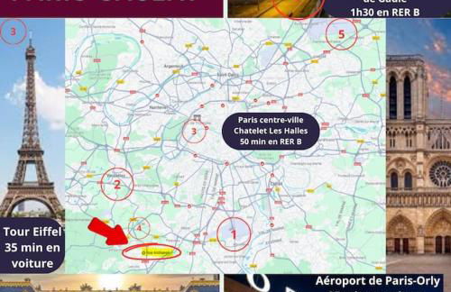 New Cosy Studio centre-ville Orsay, calme et confort - Foto 20