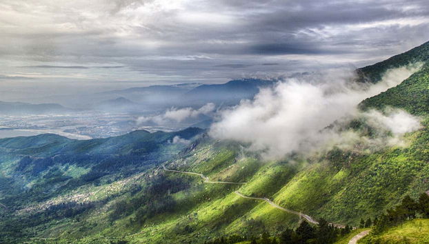 Viste del passo di Hai Van