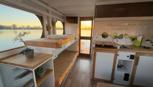 Hausboot in Berlin, festliegend im Yachthafen Schmöckwitz, mit Heizung - Foto 3