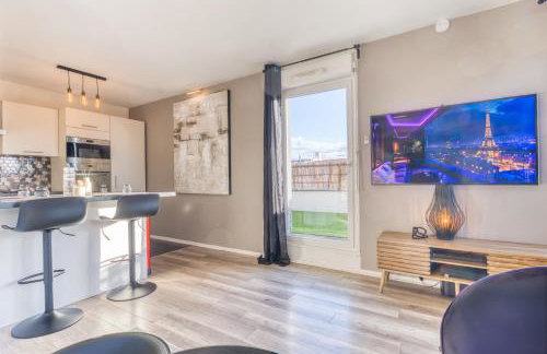 Skylounge- 8Pers -Families - Pros -Terrace- BBQ -Parking- WIFI - Foto 16