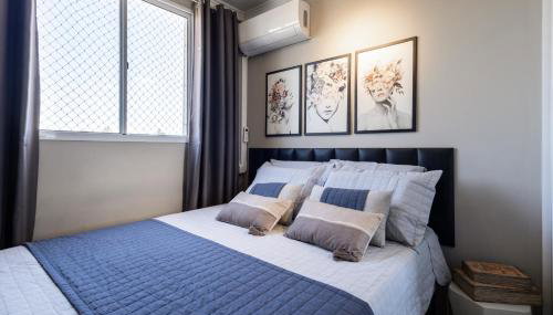 Flats Praia Uberlandia - Apt próximo ao Praia Clube - Area de lazer com Portaria 24 horas, piscina, academia, brinquedoteca, churrasqueira e áreas verdes para caminhadas - Foto 5