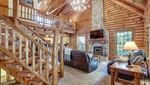 Family Getaway Georgia Cabin with Outdoor Hot Tub - Foto 4