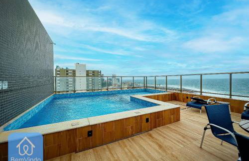 Studio Lindo e Finamente Decorado com Vista Mar - Foto 15