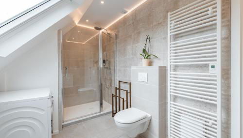 Alsace Moderne - T2 60 m2, terrasse, fibre & Netflix - Niederbronn-les-Bains - Foto 5, towels, Shower