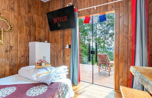 Chalé Romântico com Jacuzzi Próximo ao Templo Budista - Foto 7