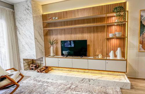 Apto moderno com lareira, piscina aquecida e infra completo em Gramado - Photo 4